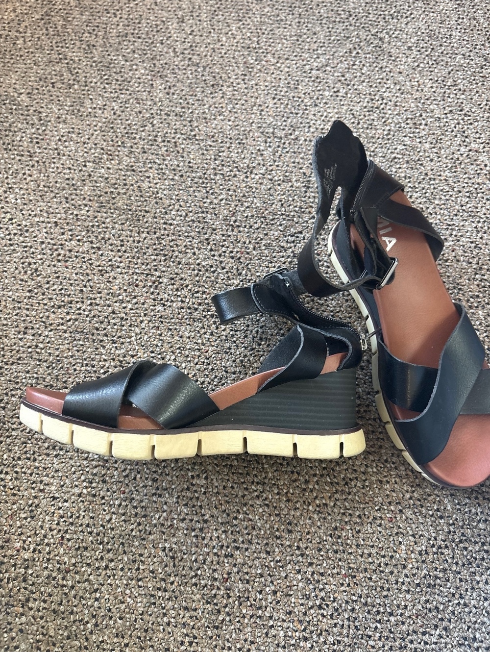 MIA black platform sandals
